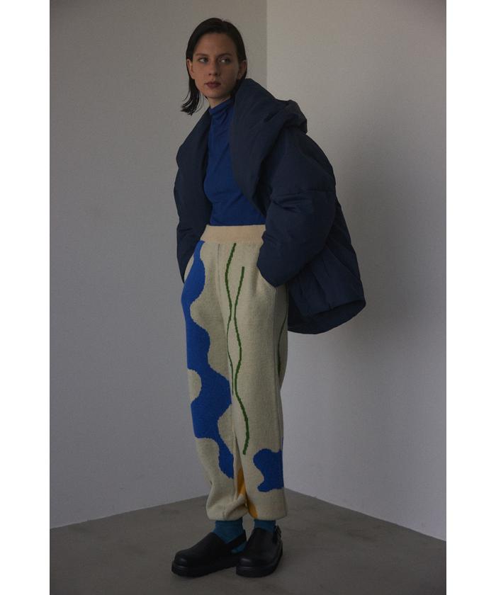 pattern knit pants(505707077) | ブラックバイマウジー(BLACK