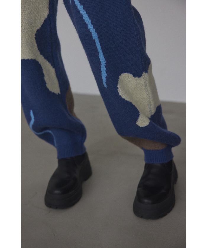 pattern knit pants(505707077) | ブラックバイマウジー(BLACK