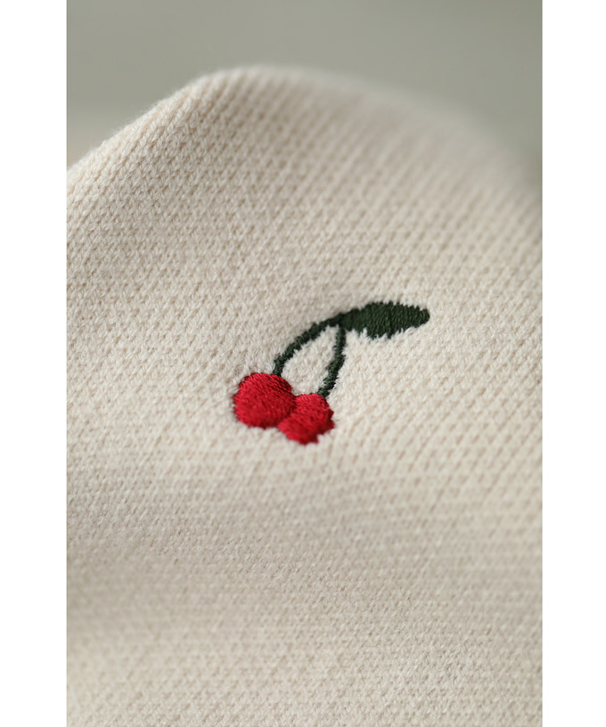 カワイイ CAWAII さくらんぼ実る刺繍ニットプルオーバートップス