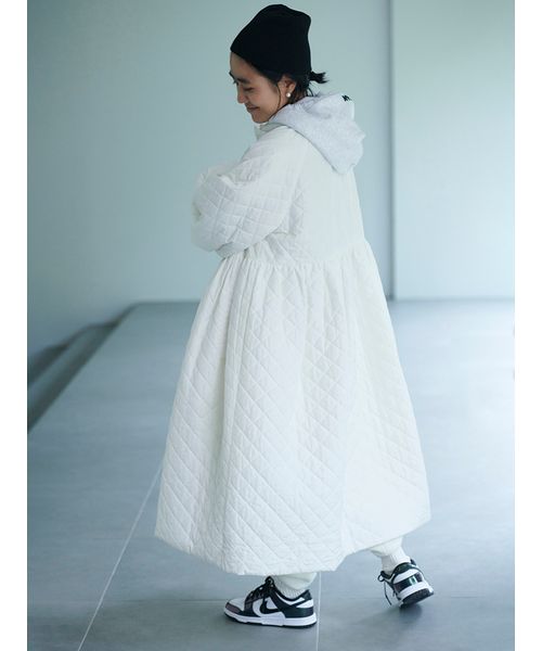 emmi atelier】金子綾 コラボキルティングコート(コート