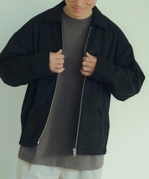 セール 24%OFF】裏フリースフェイクスエードZIP UP ジャケット