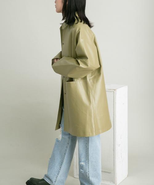 セール 20%OFF】フェイクレザージャケット(505708637