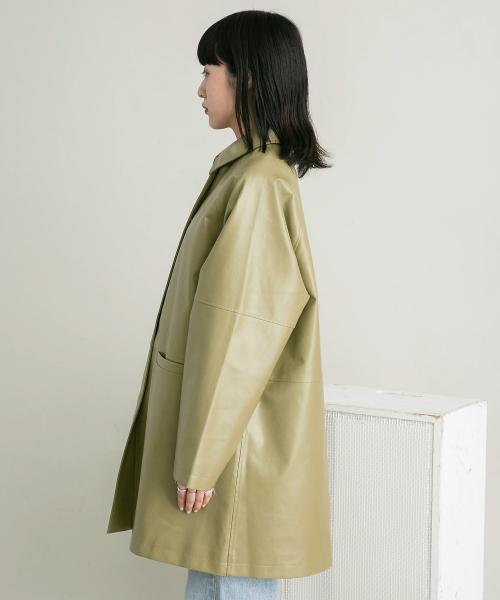 新しいコレクション セール 20%OFF】フェイクレザージャケット(505708637 Jacket Outer