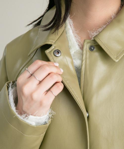 セール 20%OFF】フェイクレザージャケット(505708637