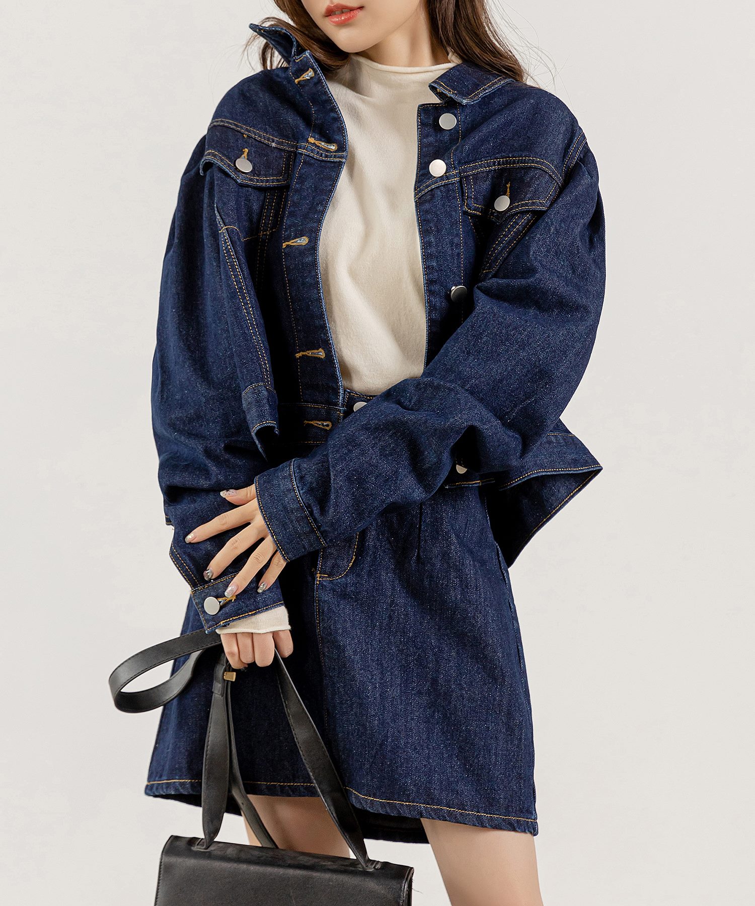 CHIEKO+ チェコプラス 新品タグ付　デニムTEDDY ショートジャケット CHIEKO+ チェコプラス 新品タグ付 デニムTEDDY ショート