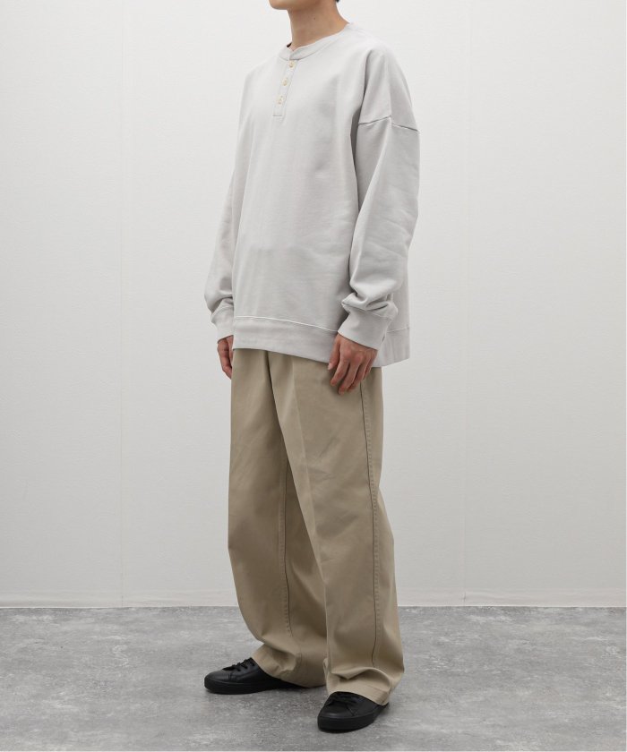 セール】CALIFORNIA UPCYCLE ヘンリーネックスウェット セール】CALIFORNIA UPCYCLE ヘンリーネックスウェット