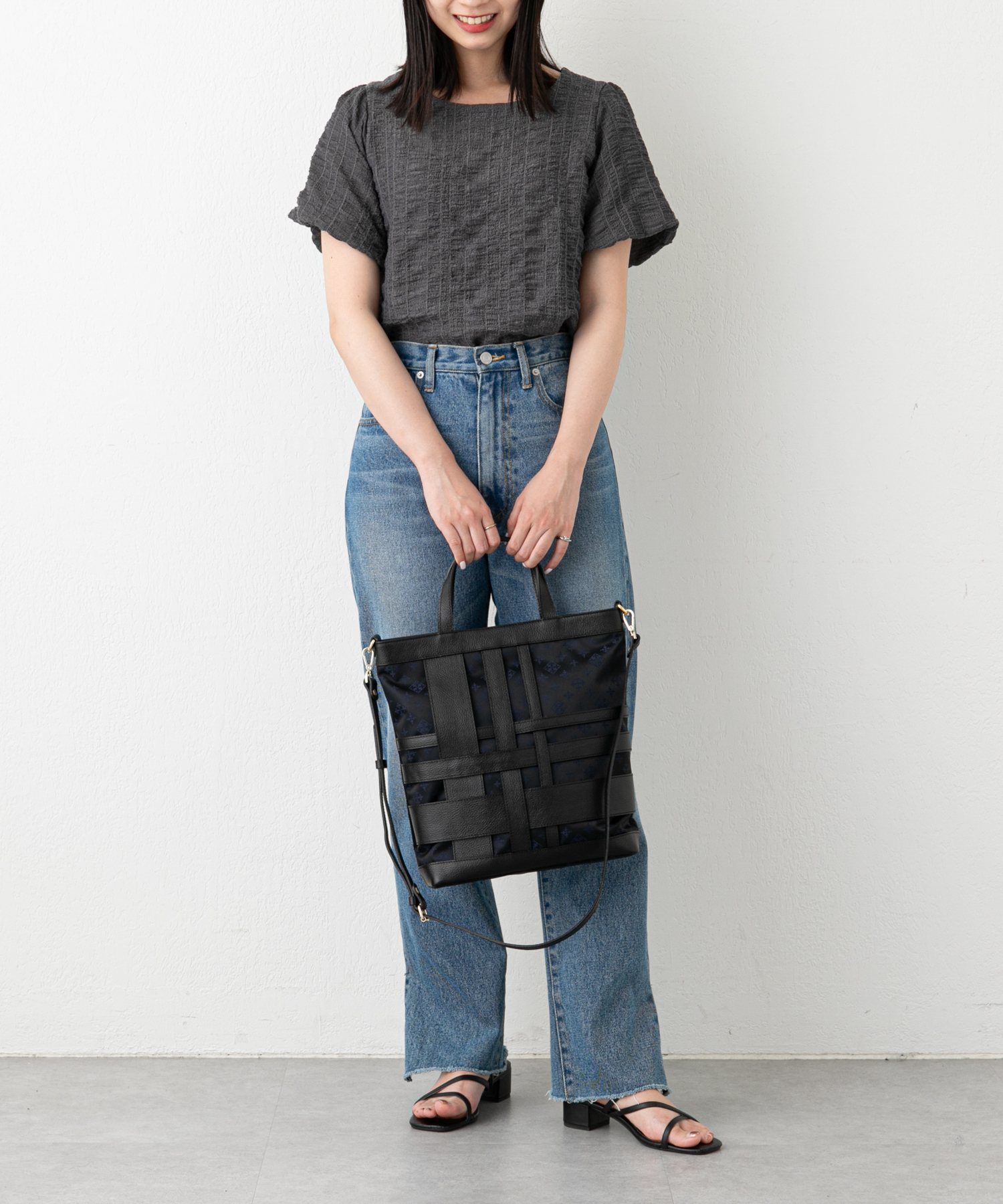 ラシット♥️美品♥️リュック♥️トートバッグ♥️2Way♥️グレージュブルー russet｜[完売カラーの追加予約を受付中!]【名品】 2wayトート