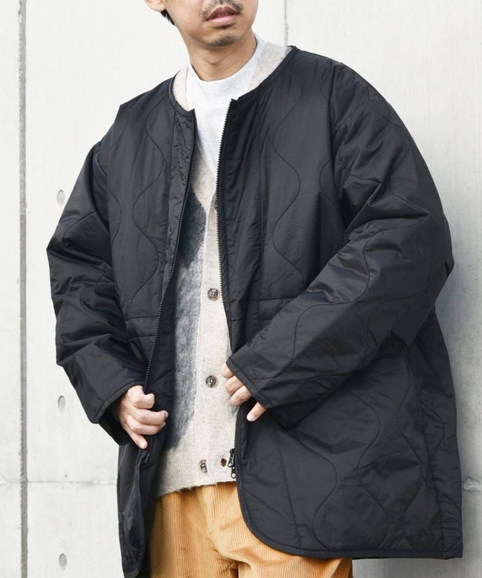 HELLY HANSEN キルティングライナー メルトン Pコート XL グレー セール】 PERTEX(R)バルカラーコート/袖までダウンライナー