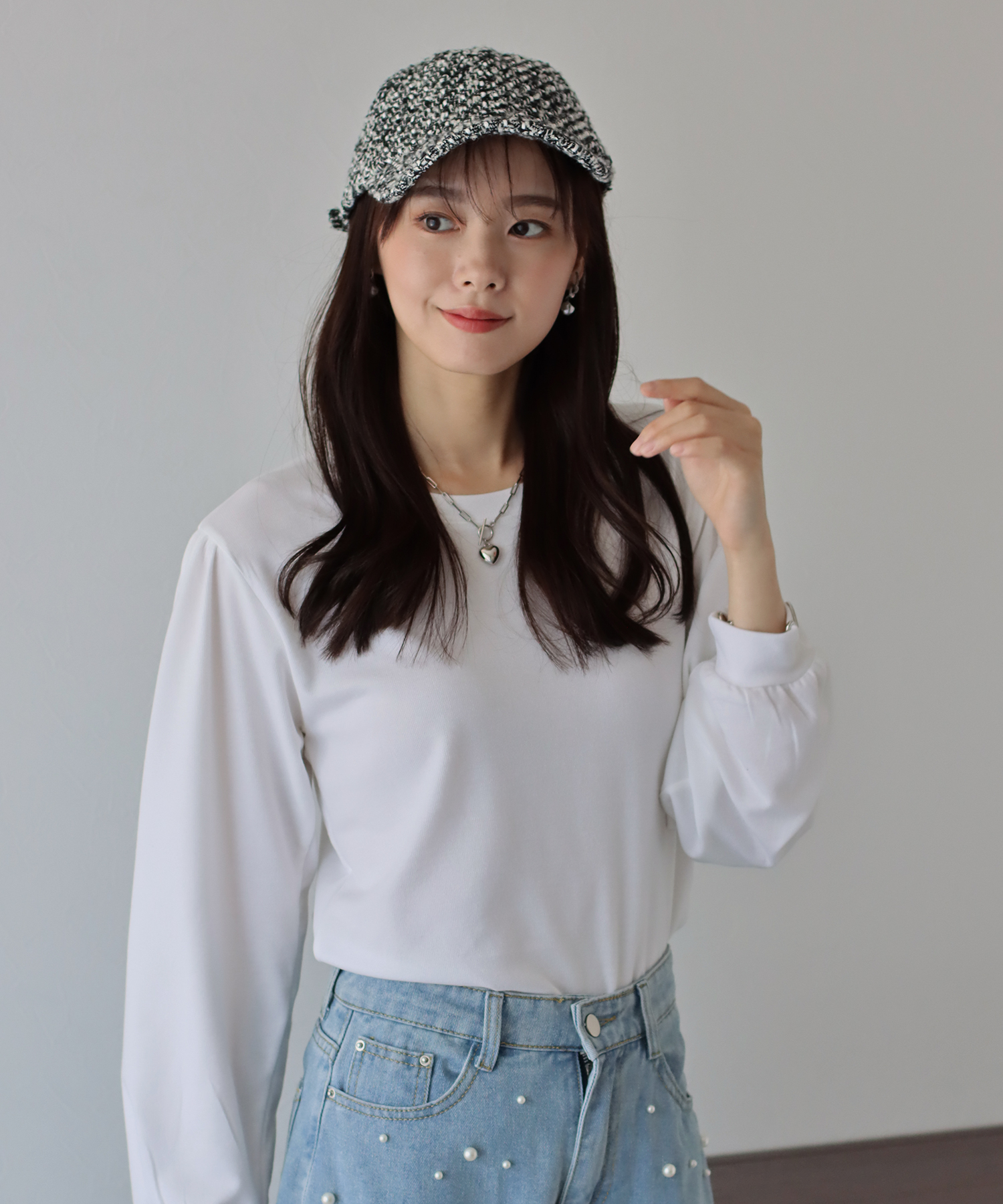 SHORT TWEEDY セットアップ　ブルー SLY | BIG COLLOR ZIP UP 2P ショートワンピース (ワンピース