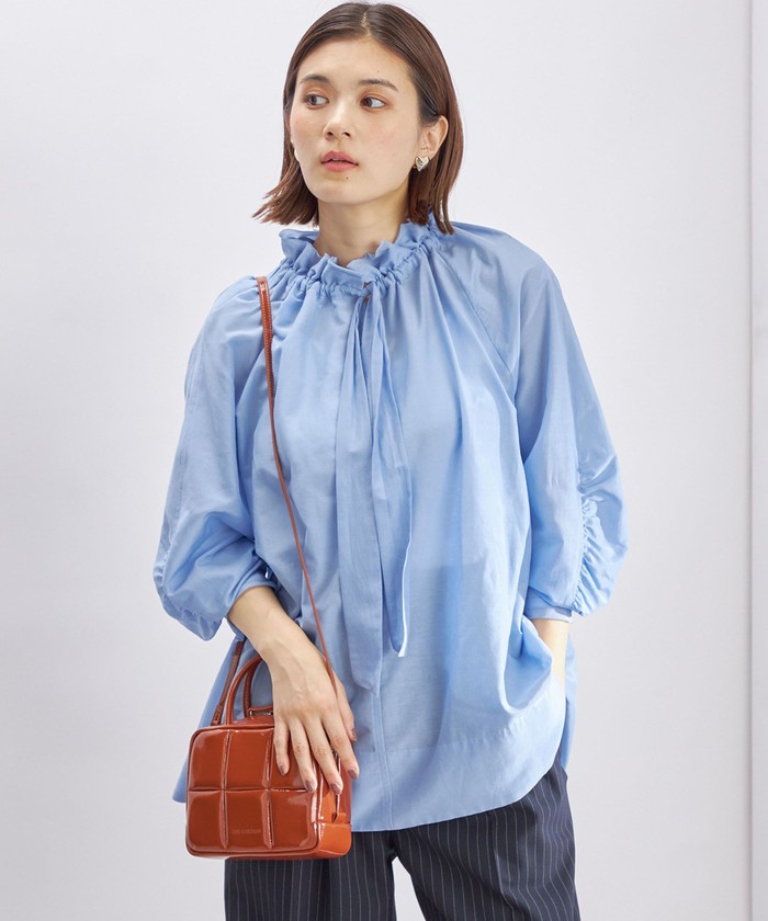 【シップス　ウィメン】【SHIPS別注】assiette:〈手洗い可能〉レーヨン テレコ TEE セール】【SHIPS別注】assiette:〈手洗い可能〉レーヨン テレコ