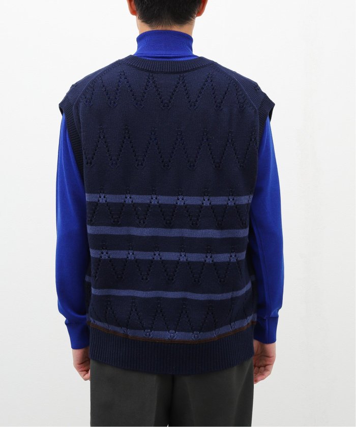 LA BOUCLE / ラブ―クル】Scandinavia Pottery KNIT VEST(505711343