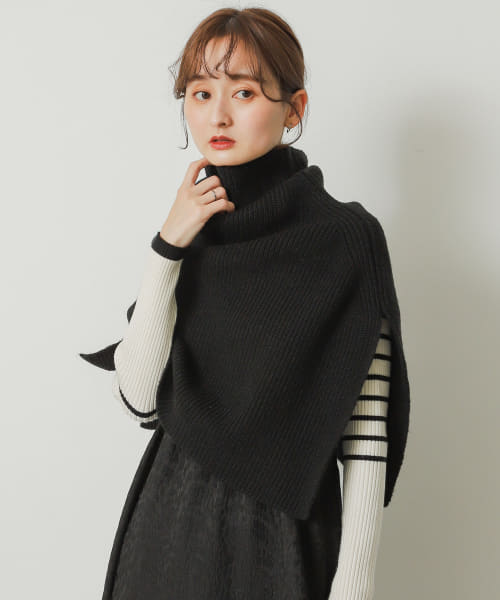 セール 50%OFF】サイドスリットネックウォーマー(505725635 セール 50%OFF】サイドスリットネックウォーマー(505725635