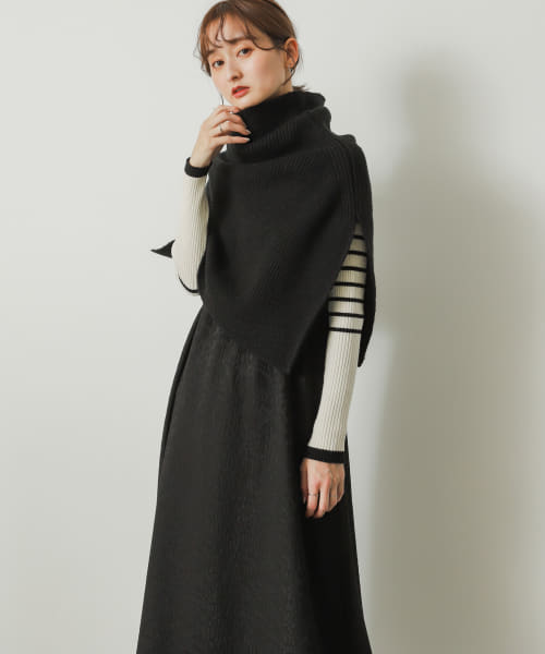 セール 50%OFF】サイドスリットネックウォーマー(505725635 セール 50%OFF】サイドスリットネックウォーマー(505725635