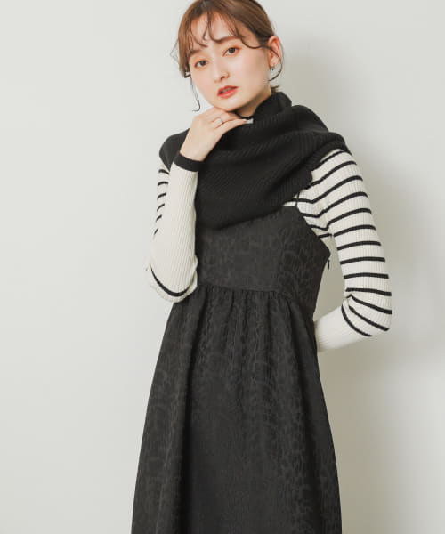 セール 50%OFF】サイドスリットネックウォーマー(505725635 セール 50%OFF】サイドスリットネックウォーマー(505725635