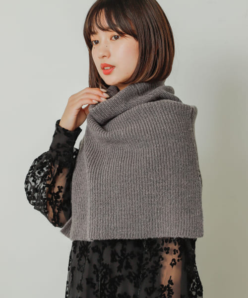 セール 50%OFF】サイドスリットネックウォーマー(505725635 セール 50%OFF】サイドスリットネックウォーマー(505725635