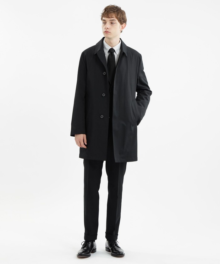 新品　タグ　MACKINTOSH PHILOSOPHY ブラックチェスターコート MACKINTOSH PHILOSOPHY◇TROTTER COAT/40/ポリエステル/ブラック