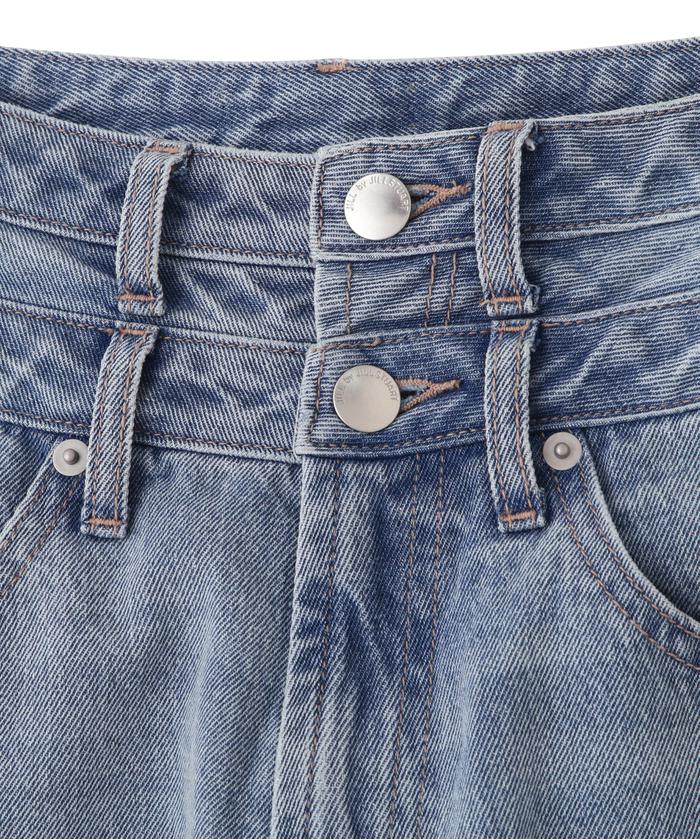 セール 30%OFF】2Wayダブルウエストデニムパンツ(505624707