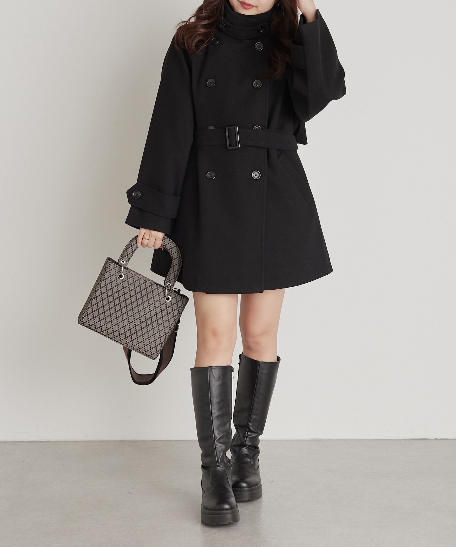 オリーブ　美品✨ハグオーワークロス＆クロス　トレンチコート ハグオーワー クロス&クロス トレンチコート