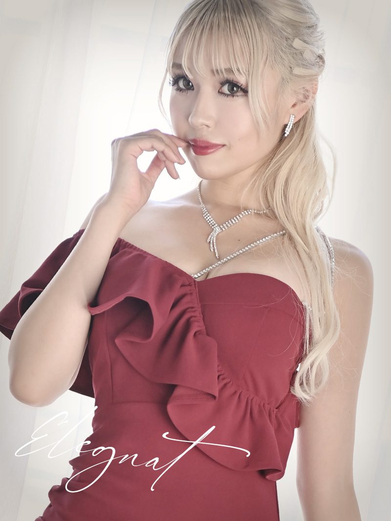 H キャバドレス　rew you リューユ Rew－You キャバドレス ロング レッドドレス ロング
