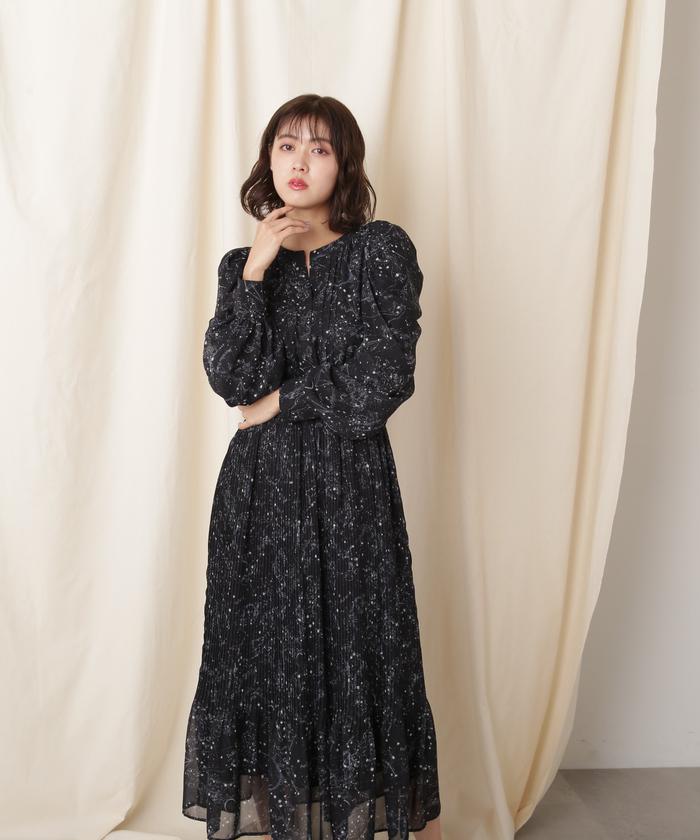 ジルスチュアート　ワンピース ホロスコーププリントワンピース 楽天市場】ホロスコーププリントワンピース JILL by JILL STUART