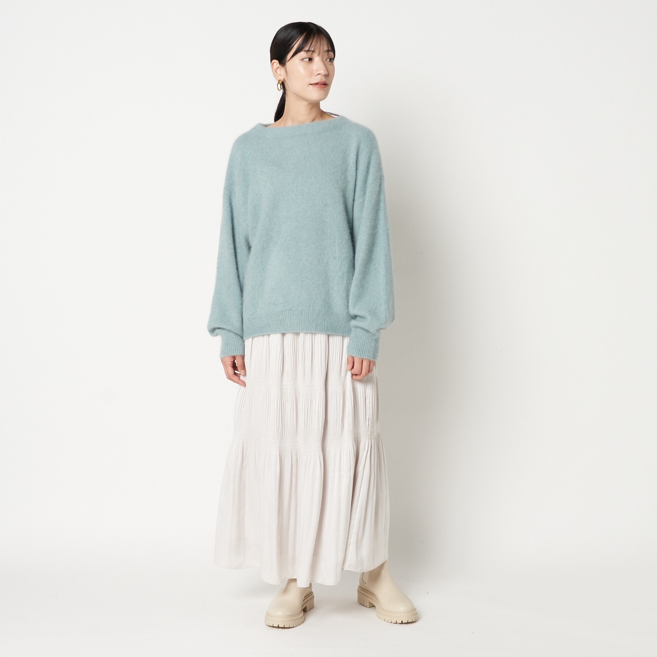 RACCOON BOTTLE NECK KNIT(505727647) | エリオポール(HELIOPOLE) - d