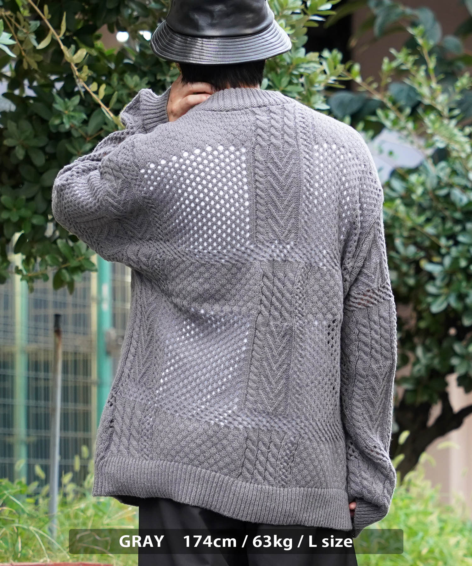 ワンフォークロージング 1111clothing ◇透かし編み ジャガード ワンフォークロージング 1111clothing ◇透かし編み ジャガード