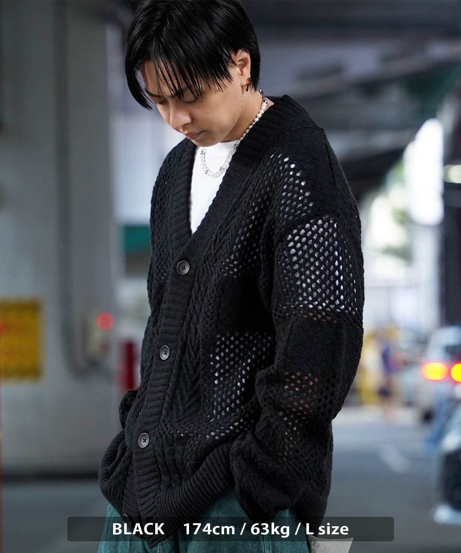 ワンフォークロージング 1111clothing ◇透かし編み ジャガード ワンフォークロージング 1111clothing ◇透かし編み ジャガード