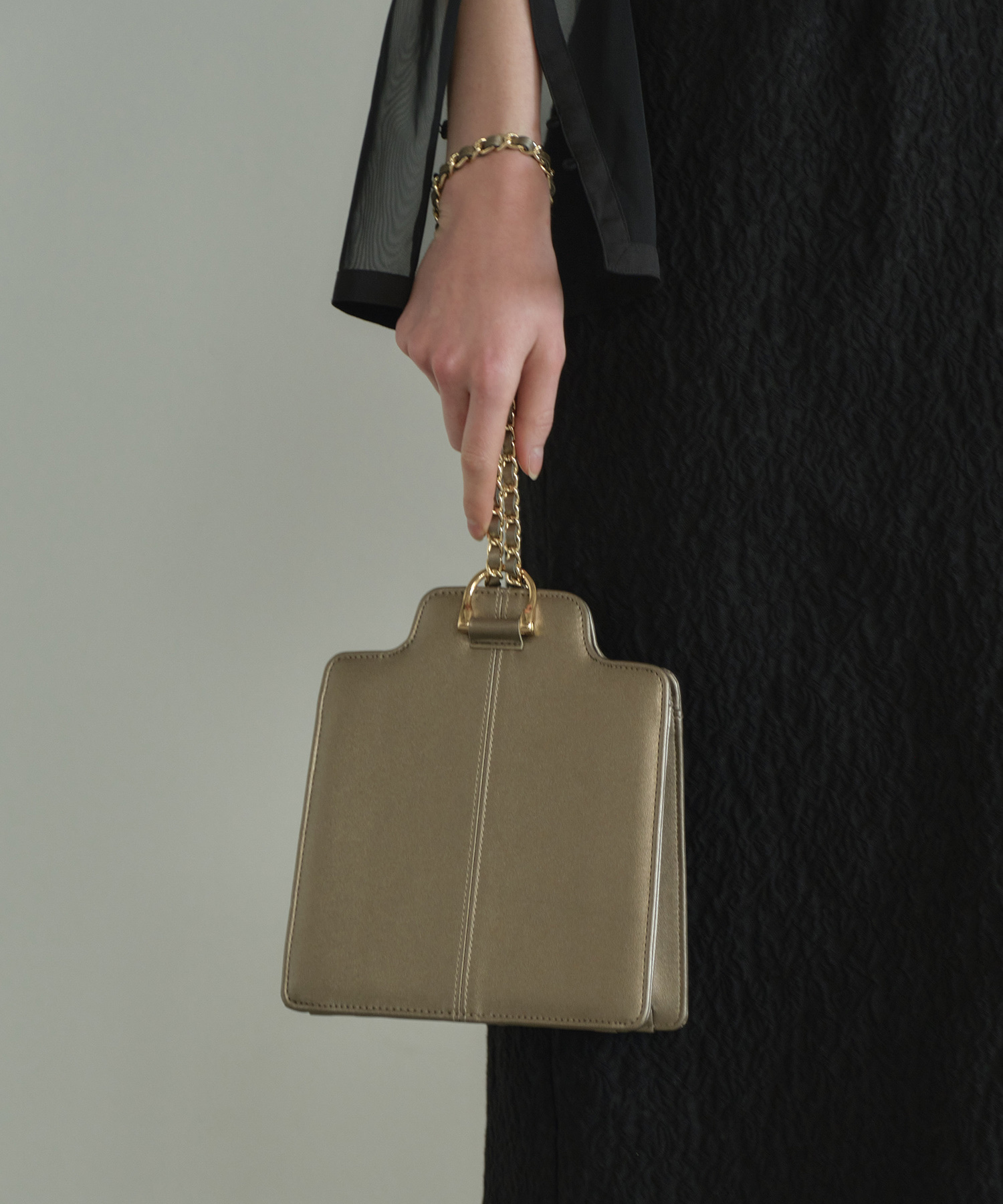 アンドレスド ANDRESD one handle square bag バッグ パーティー