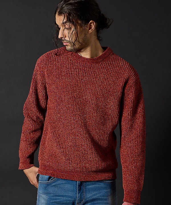 セール 30%OFF】引き揃え畦編みモールニット(505728386