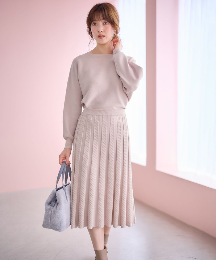 セール】【2SET】ニットスカート セットアップ(505729062 セール】【2SET】ニットスカート セットアップ(505729062