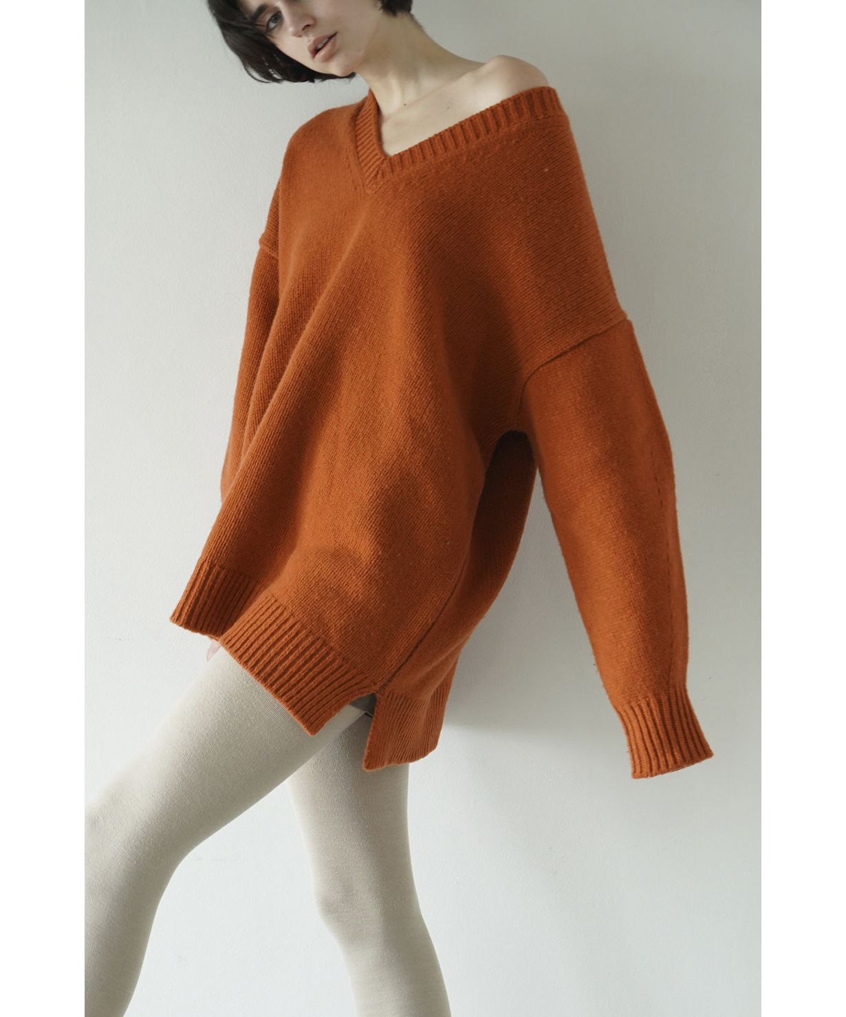 セール 30%OFF】OVER V NECK KNIT TOPS(505708709) | クラネ(CLANE