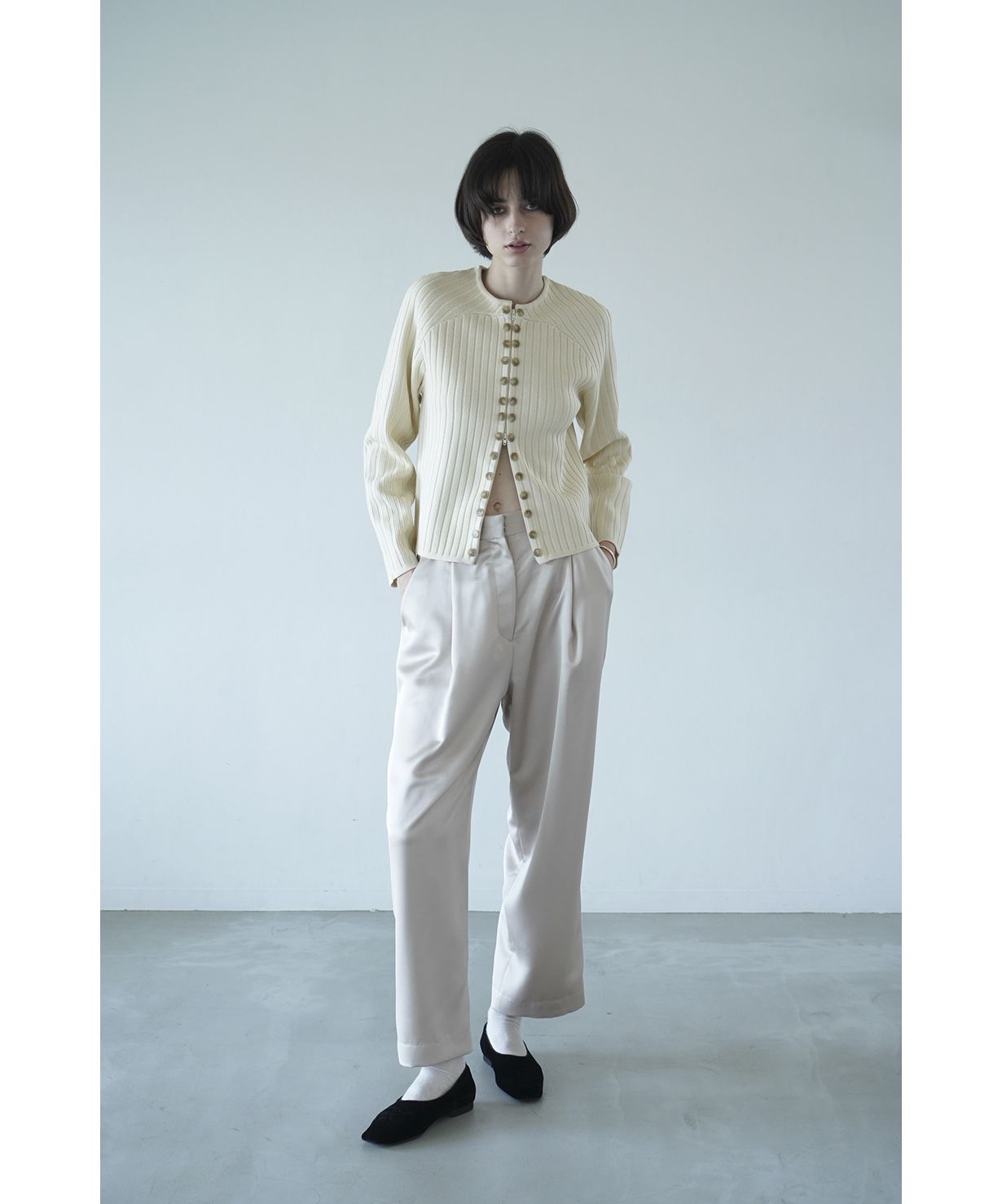 LINE UP BUTTON KNIT TOPS(505708710) | クラネ(CLANE) - d fashion