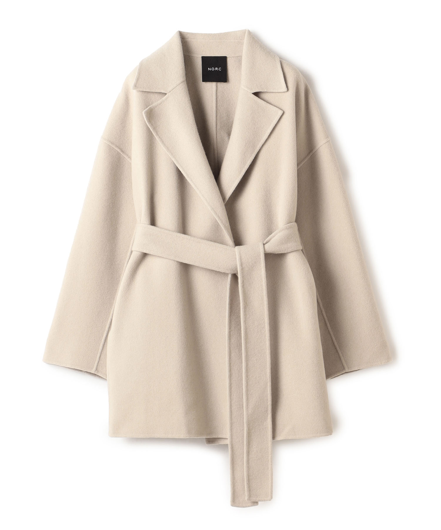 セール 50%OFF】ベルテッドミドル丈リバーコート(505710666 セール 50%OFF】ベルテッドミドル丈リバーコート(505710666