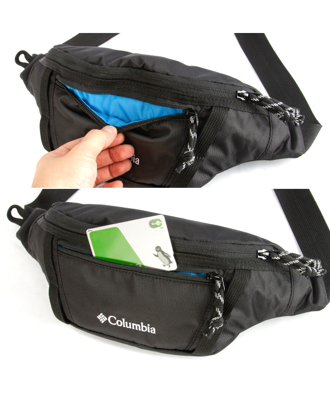 【COLUMBIA BLACK LABEL】ボディバッグ COLUMBIA BLACK LABEL】グレートスモーキーガーデンBKボディ