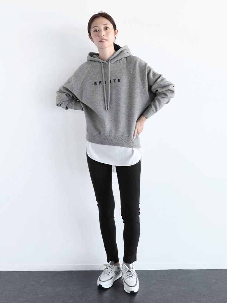 CLOVE ロゴニットフーディ　新品　グレー セール】クローブ CLOVE ロゴニットフーディー(505729220
