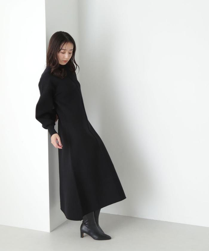 セール 50%OFF】ハイネック接結ニットワンピース(505729308
