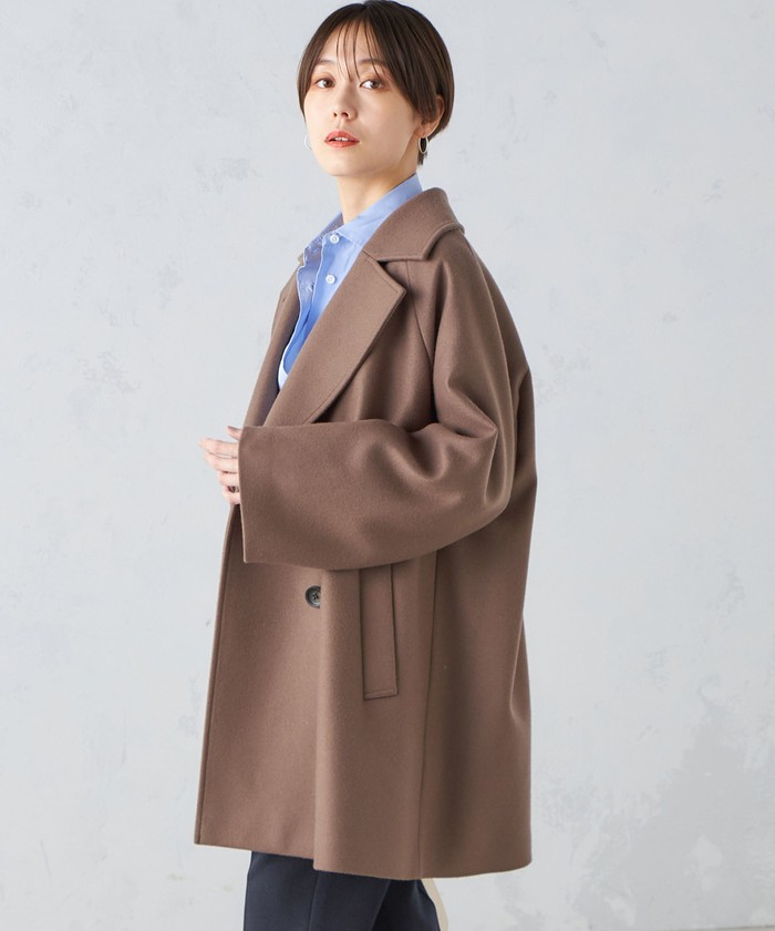 セール 60%OFF】SUPER170 メルトン テントライン ミディ コート