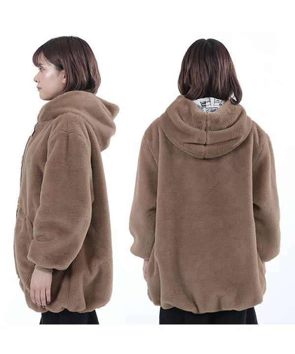 マリークワント MARY QUANT ビジューデイジーファーBIGパーカ