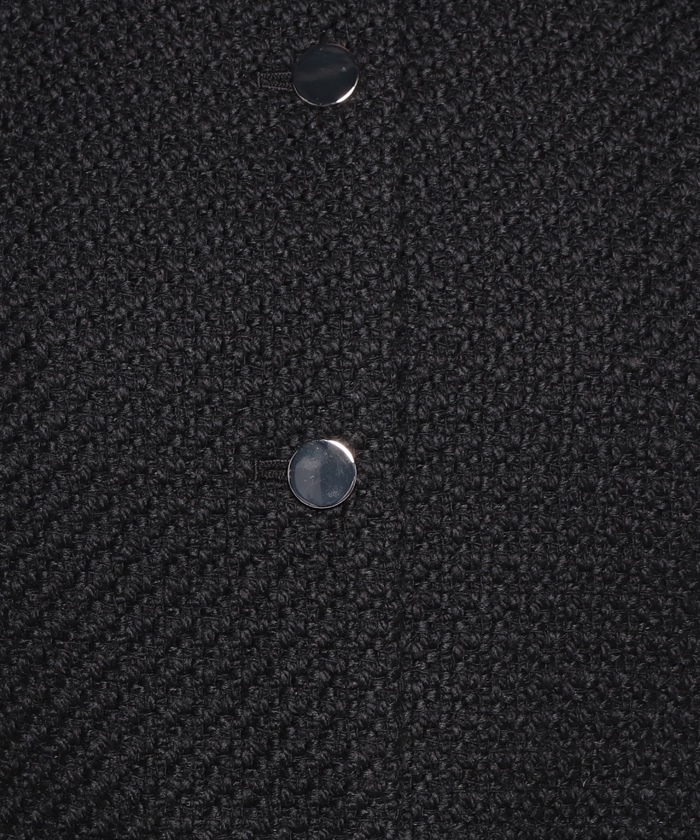 Theory Holiday Tweed Cropped Jacket in Black | Lyst