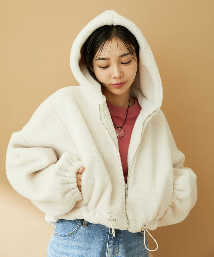 AIC.【完売品】ボリュームボアスタンドショートブルゾン AIC. OFFICIAL | . 【11/22 12:00～販売開始】 ◻︎ボリューム
