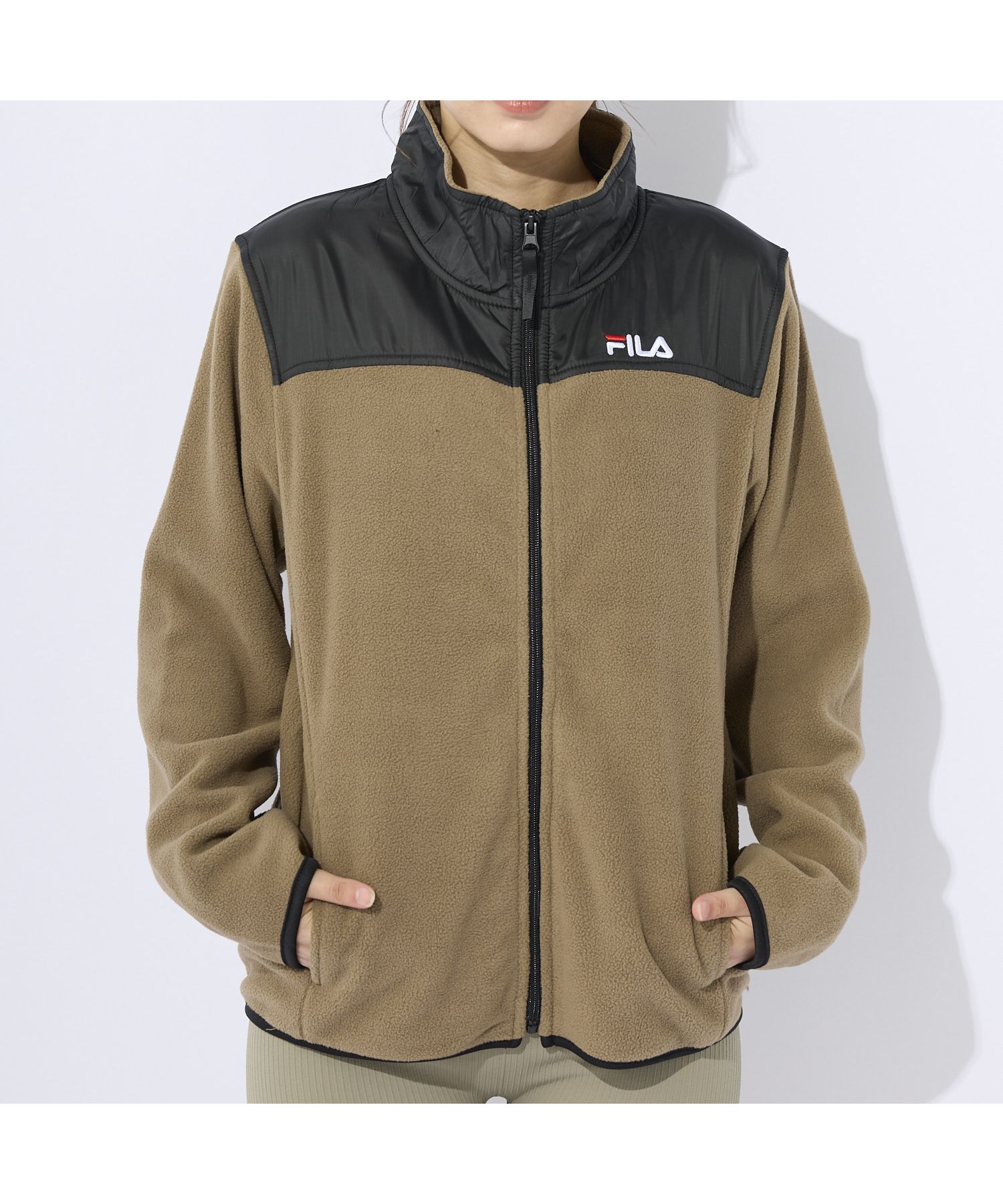 FILA フリーススカート M ベージュ