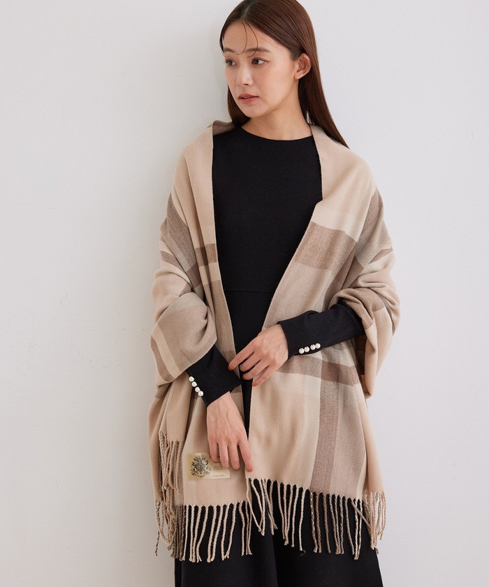 セール 17%OFF】チェック大判ストール(505709666) | ジャイロ