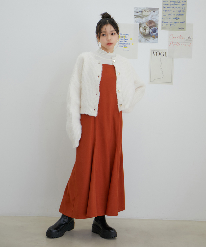 クーポン】【セール 20%OFF】【WEB限定】ハート釦カーディガン