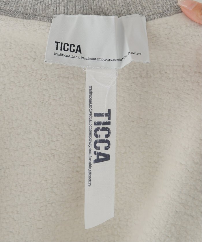 別注》【TICCA/ティッカ】ダウニーウラケハイネックプルオーバー