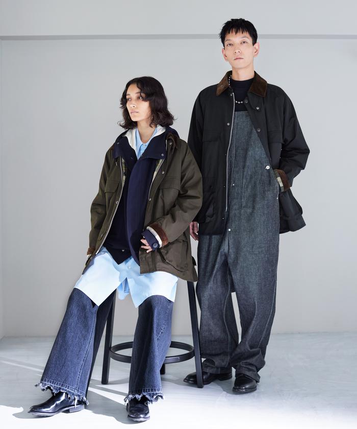 Barbour
ダークグレー ロングレインコート barbour-os-peached-bedal-