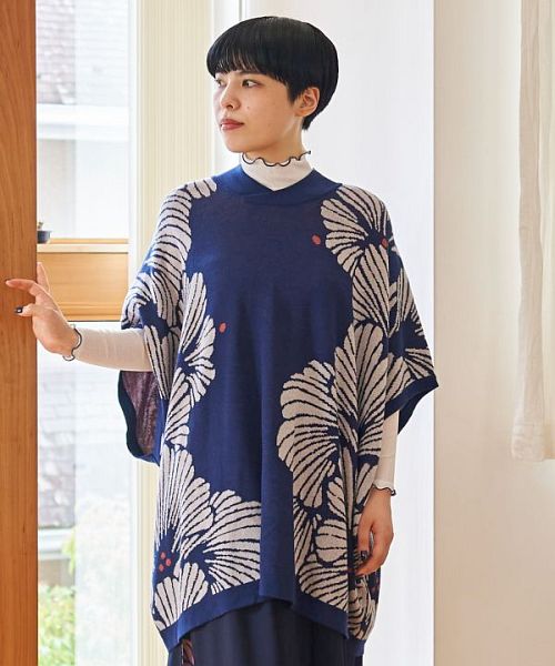 銀杏狩りニットトップス ブラック KOEISTORE ニットトップス レディース 春 夏 春夏 黒 ニット