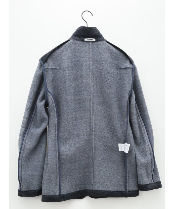 予約販売】ジャケット 無地 個性的 モード ロングジャケット