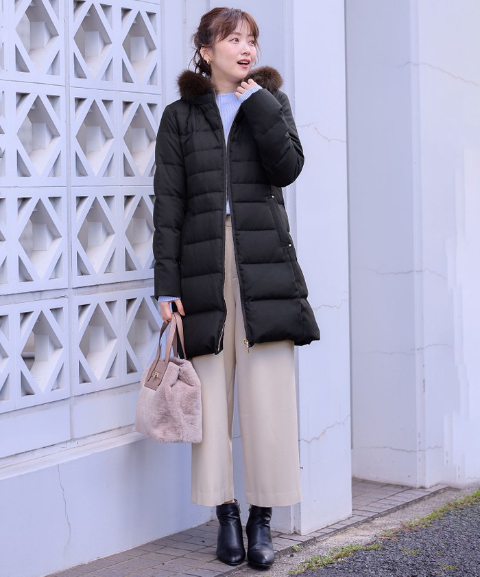 セール 30%OFF】【洗える】リッチファーフードロング ダウン(505737615) | エニィ スィス(anySiS) - d fashion
