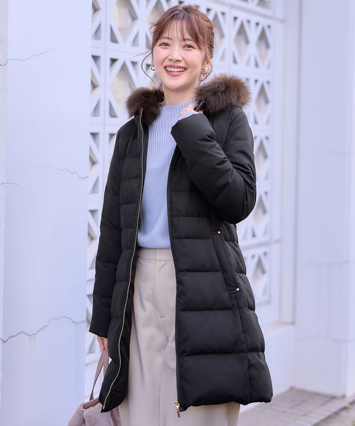 セール 30%OFF】【洗える】リッチファーフードロング ダウン セール 30%OFF】【洗える】リッチファーフードロング ダウン