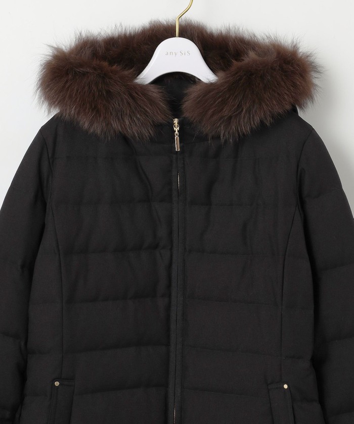 セール 30%OFF】【洗える】リッチファーフードロング ダウン セール 30%OFF】【洗える】リッチファーフードロング ダウン